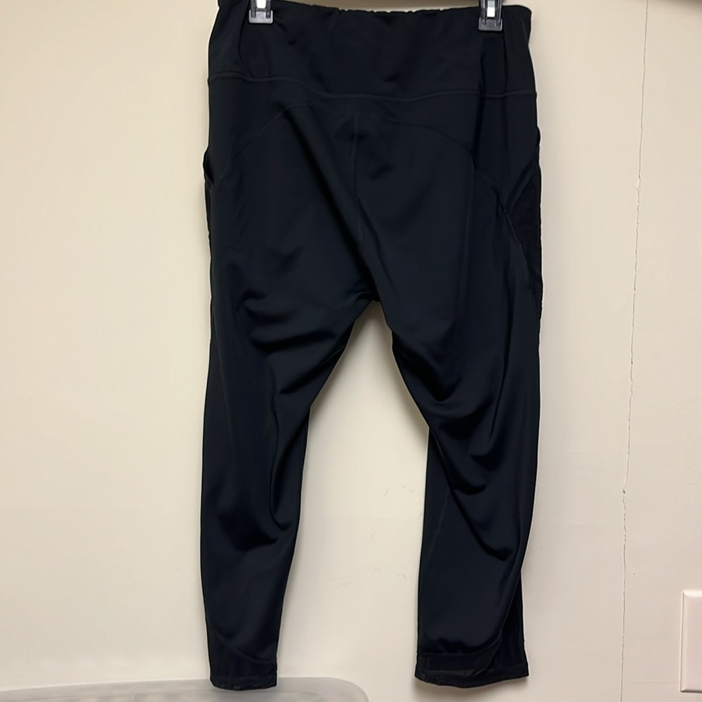 Ruby Ribbon, XL, black leggings, ankle length